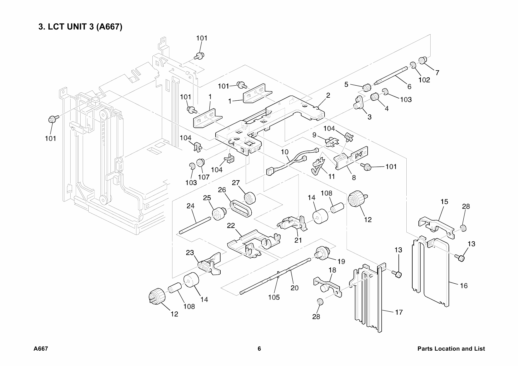 RICOH Options A667 LARGE-CAPACITY-TRAY Parts Catalog PDF download-2